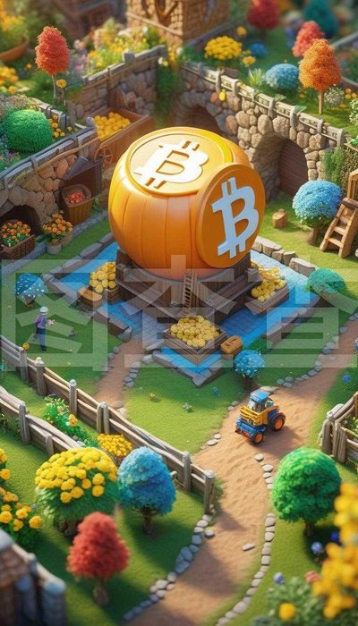 An overview of a bustling mining farm with rows of rigs dedicated to cryptocurrencies like Bitcoin and Ethereum