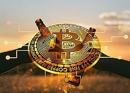 A depiction of Bitcoin mining operations highlighting the essential hardware and network demands